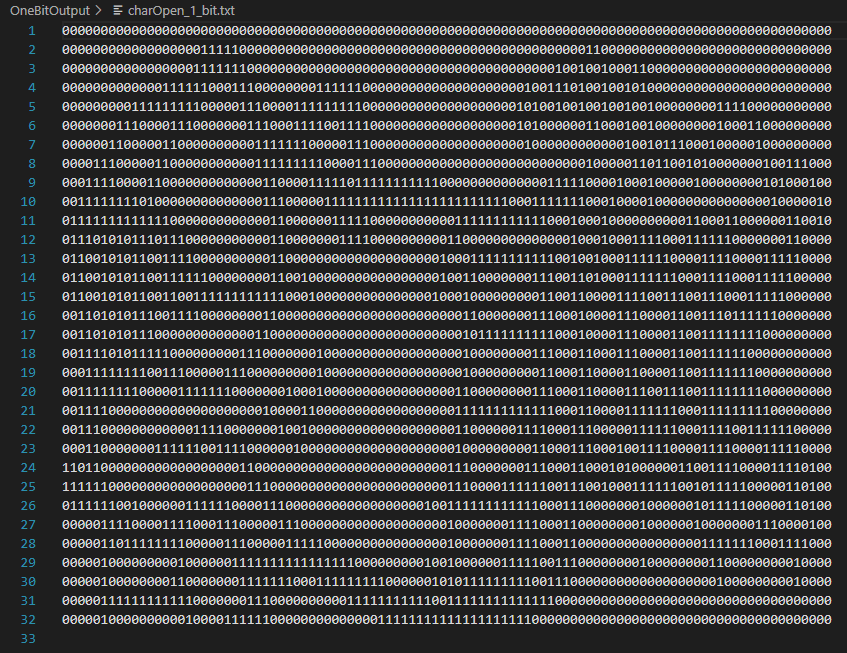 One Bit Image